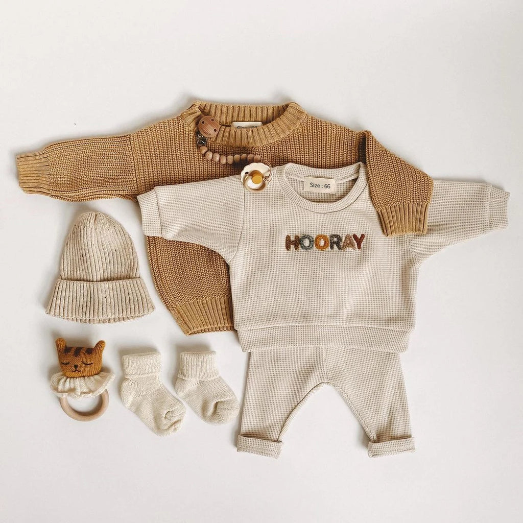 2024 neugeborenen Baby Anzüge Jungen Mädchen Outfits Herbst Babys Kleidung Kleiner Junge Pullover + Hosen Kinder Sets Baby Kleidung