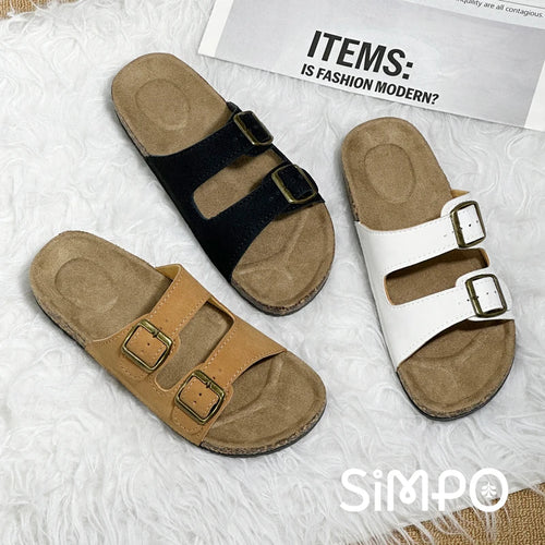 1 Paar Ledersandalen für Männer und Frauen, Strandsandalen 2025, Designer-Herrenschuhe, bequeme Slipper, Original-Marken-Schuhe