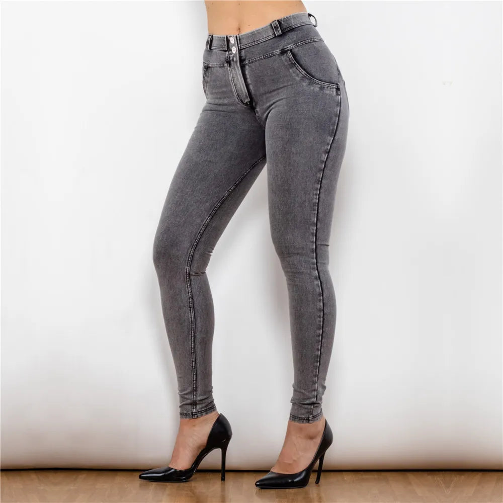 Shascullfites Melody Lifting Jeggings Butt Lift Jeans Denim Push Up Jeans Damen Hosen Weibliche Kleidung Streetwear
