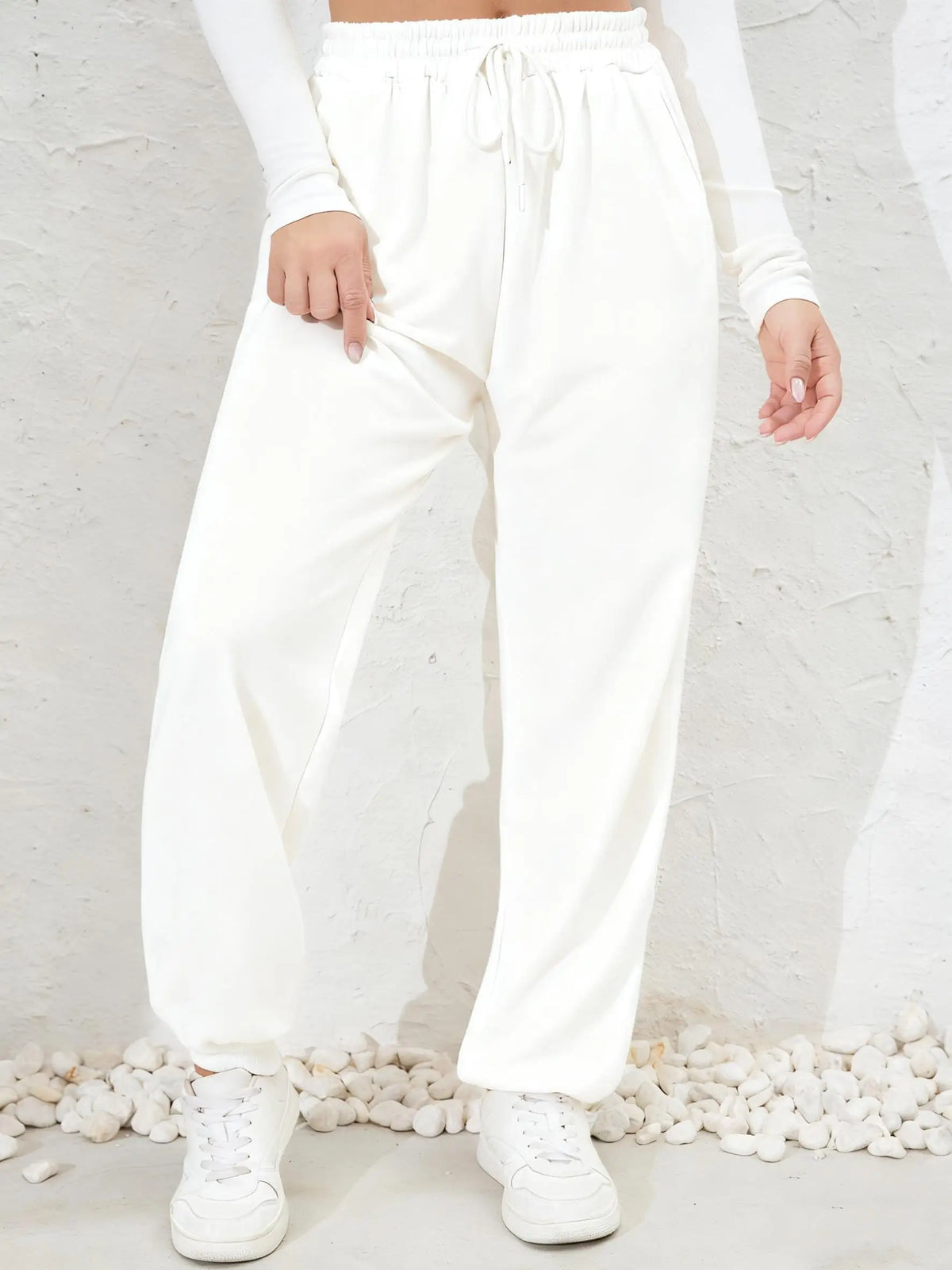 Einfarbig Herbst Frau Jogginghose Jogging Kordelzug Sportpants Y2K Bequeme Lange Hosen Bunte Fleece Unisex Tanz Hose