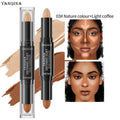 Contour Stick Duo, doppelseitige Highlight- und Schattencreme, wasserfester Concealer mit vollständiger Abdeckung, natürliches Finish-Make-up für alle Sk