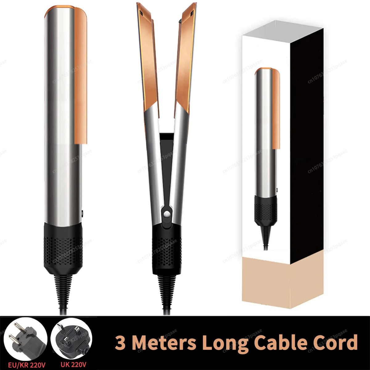 2IN1 Haarglätter und Haartrockner, Luft-Ionen-Haar, heißes/kaltes Windhaar, 220 V, FlatIron, langlebiges Haarstyling-Eisen, LCD-Display