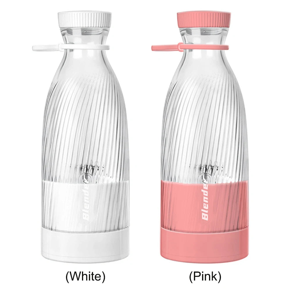 500ml Tragbarer Kabelloser Mixer Wiederaufladbarer Elektrischer Fruchtentsafter Saftbecher für Säfte Shakes Smoothies
