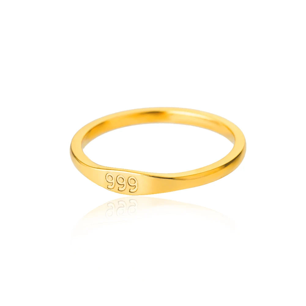 Glück 11:11 Engel Zahl Ringe für Frauen Edelstahl Finger Ring Vintage Hochzeit Ästhetischen Schmuck Geschenk anillos mujer