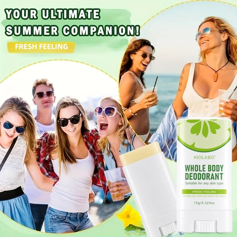 72H Deodorant für Männer & Frauen, Ganzkörper, Glatt & Fest, Langanhaltende Geruchskontrolle, Anti-Scheuern