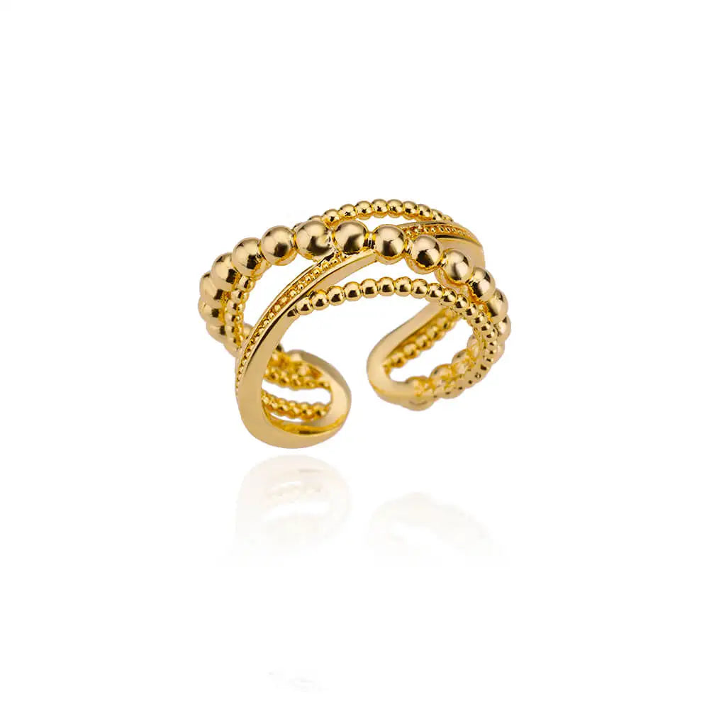Edelstahl Runde Ringe Für Frauen Zirkon Geometrische Gold Farbe Kristall Ring Ästhetischen Hochzeit Schmuck Geschenk Bague Femme