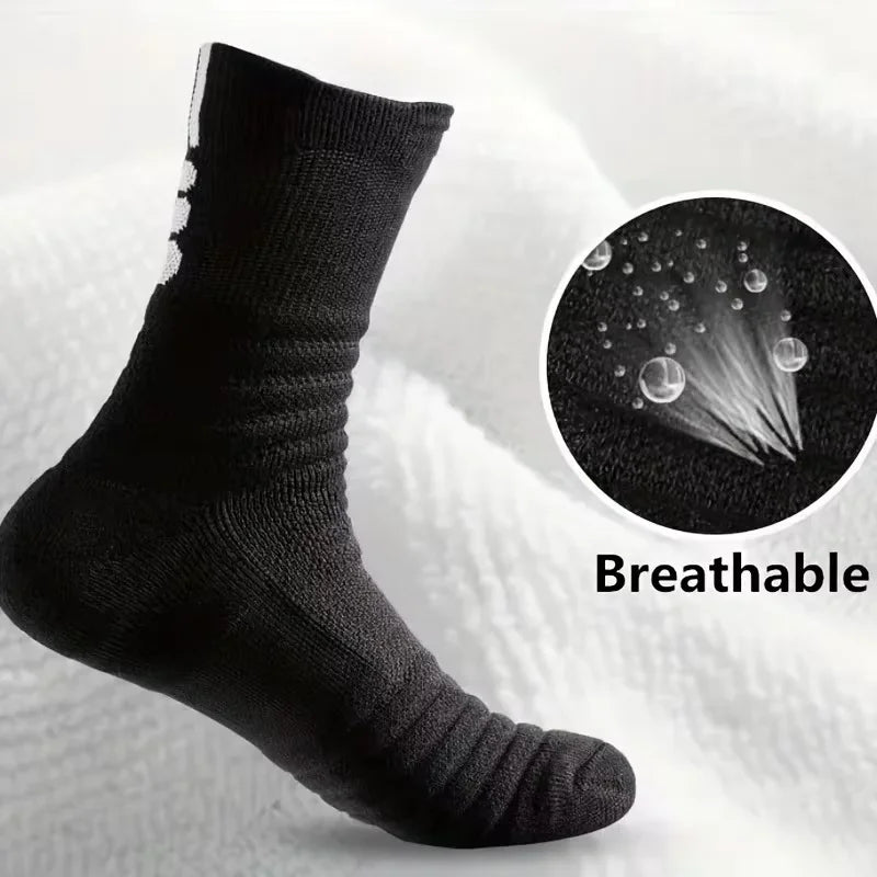 10/6/5/3/1 Paar feuchtigkeitsableitende Sportsocken mit dicker Sohle und gepolsterter Hose, perfekt für Laufen und Profisport