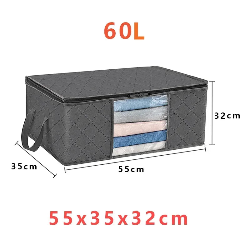 1/3pc Große Kapazität Kleidung Lagerung Tasche Faltbare Decke Lagerung Taschen Lagerung Container für Die Organisation Schlafzimmer Schrank Kleidung