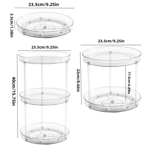 1Pc/Küche Rack Transparent Rotierenden Lagerung Rack Gewürz Lagerung Würze Lagerung Multi-Schicht Lagerung Plattenspieler Lagerung Rack