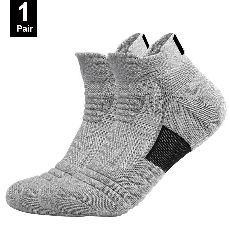 HSS 6/3/1 Paar neue Männer Sport Laufen Fitness Flug kurze Röhre Socken Damen Handtuch unten Basketball Socken einfarbig schwarze Socken