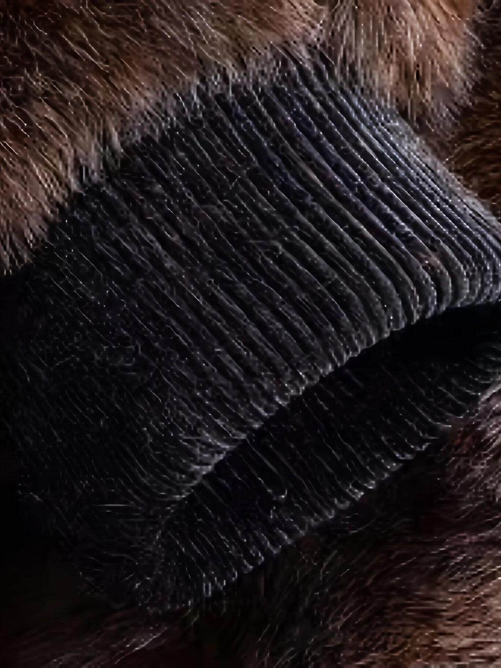 Übergroße Herren-Kunstpelzjacke, Kunstnerz-Mantel, Verdickter Warmer Oberteil, Revers-Nerzjacke, Herbst- und Winterstil