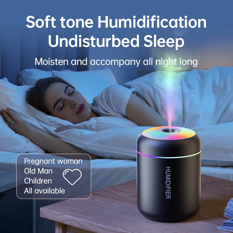 180ML Mini Luftbefeuchter USB Elektrische Aroma Diffusor Ätherisches Öl Reiniger Aromatherapie Nebel Maker Lichter Für Auto Hause Schlafzimmer