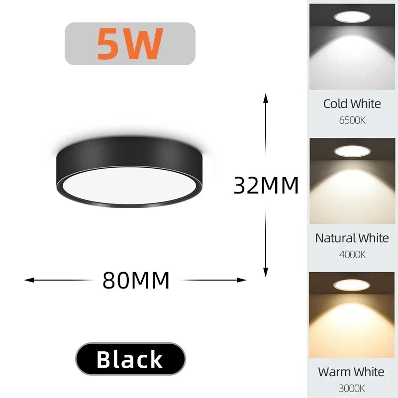 Spot LED Decken leuchte 220V Aufputz Down light LED Innen beleuchtung für Wohnzimmer Küche Decken leuchte LED Spotlight