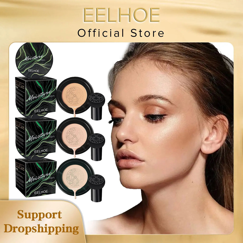 EELHOE Pilz Luftkissen CC Creme Pilzkopf Wasserdicht Erhellen Basis Make-Up Kosmetik Professionelle Concealing Foundation