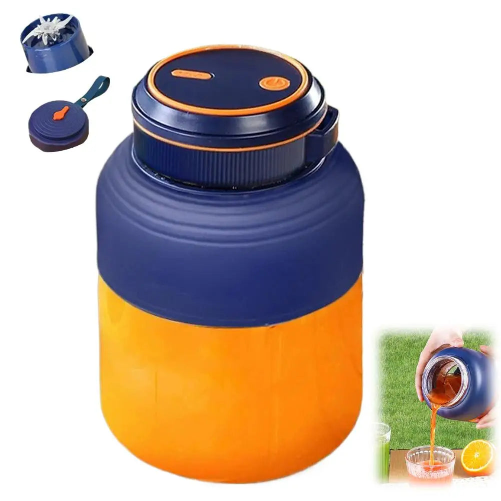 Tragbarer Mixer für Shakes und Smoothies Persönlicher Saftbecher Wiederaufladbarer Mini-Fruchtmixer mit Doppeldeckel für Reisen und Büro