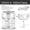 Elektrischer Mini-Knoblauchzerkleinerer 100ML/250ML Lebensmittelzerkleinerer Knoblauchpresse USB Tragbarer Kleiner Küchenprozessor für Gemüse
