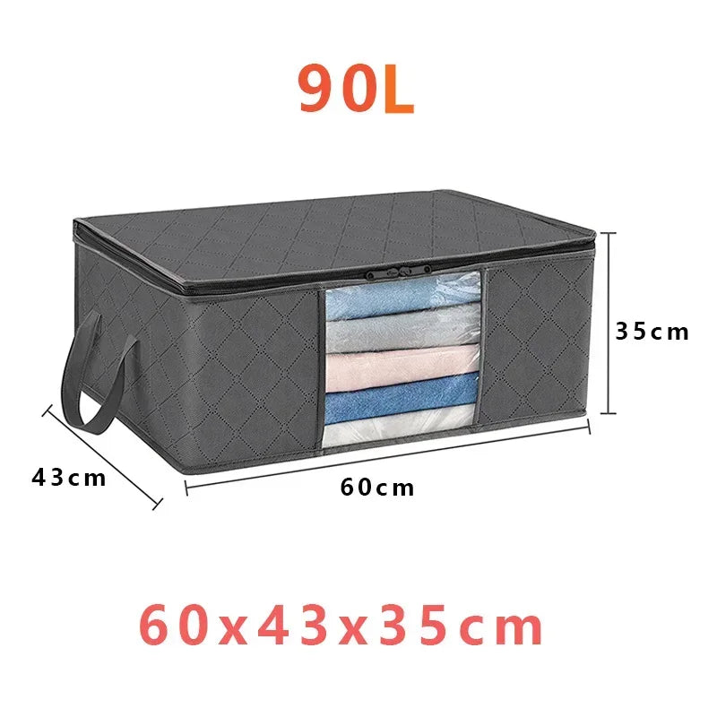 1/3pc Große Kapazität Kleidung Lagerung Tasche Faltbare Decke Lagerung Taschen Lagerung Container für Die Organisation Schlafzimmer Schrank Kleidung
