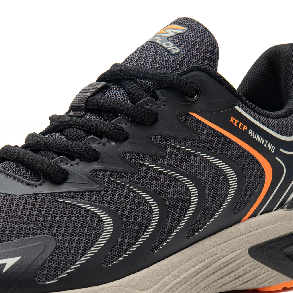 Baasploa Herren-Laufschuhe, neue leichte Mesh-Sportschuhe, atmungsaktiv, modisch, bequem, Freizeitschuhe, rutschfest, zum Gehen