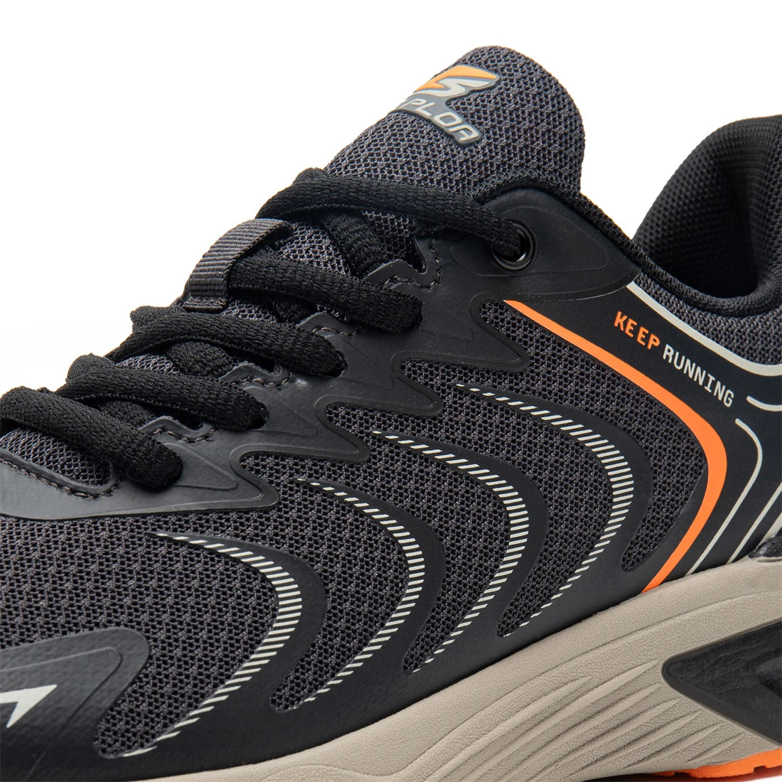 Baasploa Herren-Laufschuhe, neue leichte Mesh-Sportschuhe, atmungsaktiv, modisch, bequem, Freizeitschuhe, rutschfest, zum Gehen