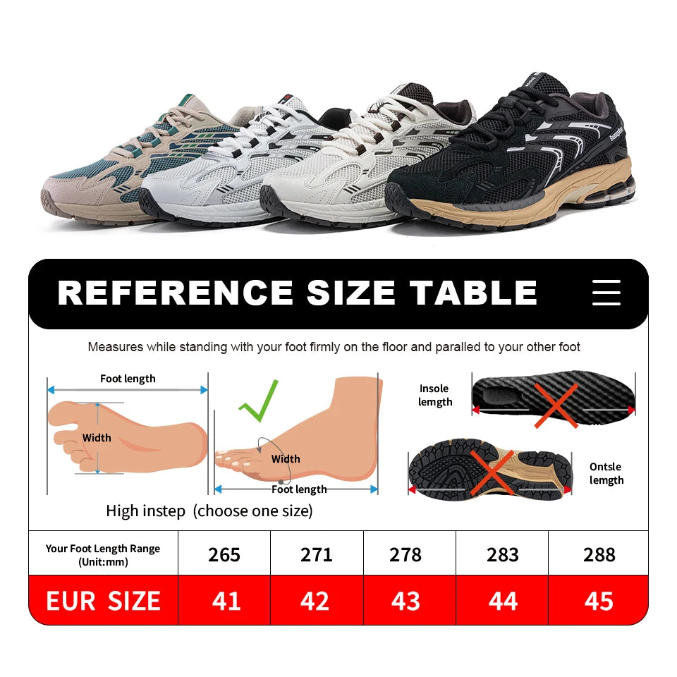 Bassploa Männer Laufschuhe Casual Sneakers Mesh atmungsaktive Sportschuhe für Männer Tenis leichte Walking Sneakers rutsch fest