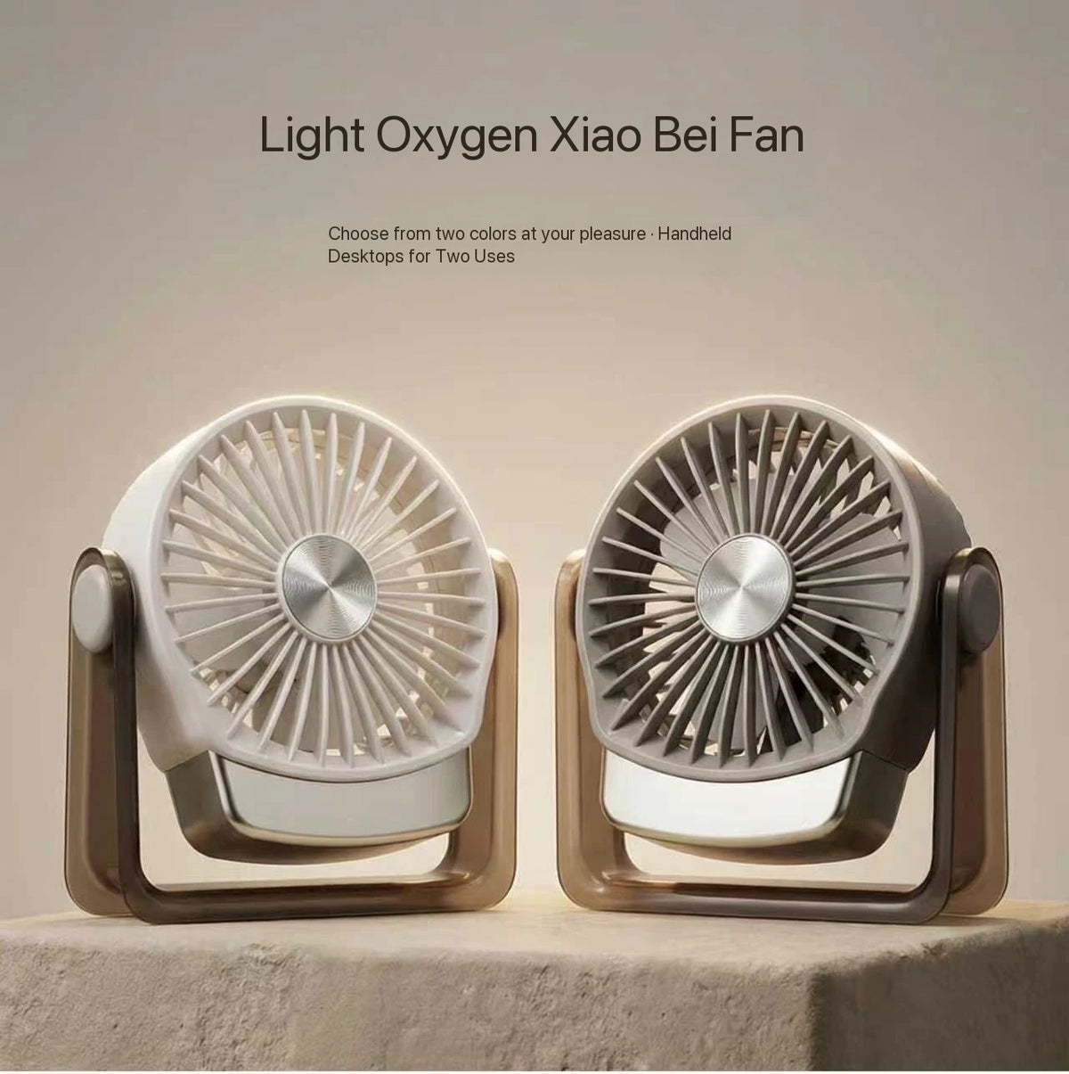 MEET SUN 500mAh Desktop Leiser Mini-Ventilator Handlicher Kühlventilator Make-up Nachbearbeitungswerkzeug Sommer-Essential Persönlicher Lüfter