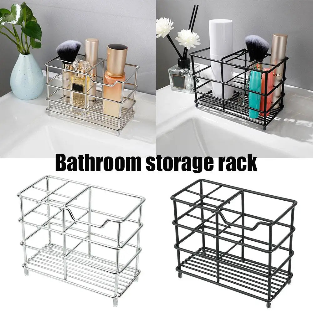 1PC Badezimmer Zahnbürste Halter Edelstahl Schwarz Silber Waren Regal Zahnpasta Halter Stehen Langlebig Badezimmer Organizer
