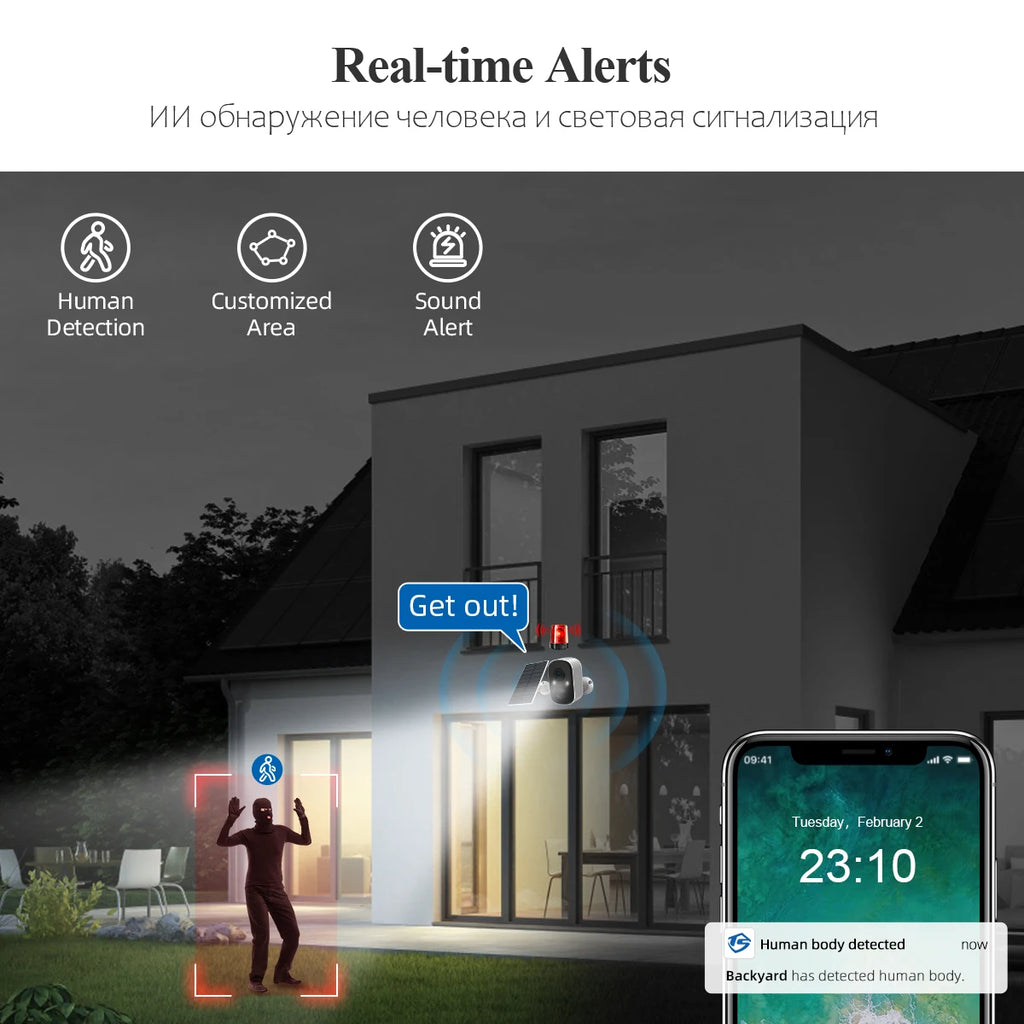 Techage 3MP Wireless Solar Battery Kamera Aufladen Sicherheit WiFi PIR IP Kamera Zwei-wege Audio Menschliche Erkennung Unterstützung Alex