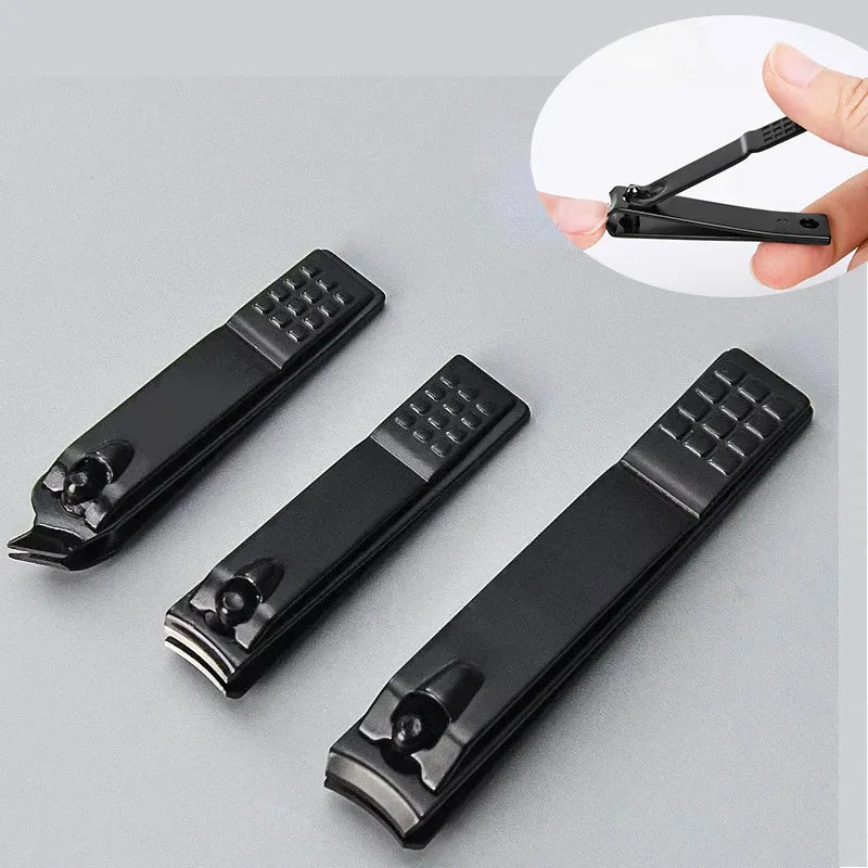 1/3 Stück Schwarze Nagelknipser aus Edelstahl, Nagelschere für dicke Nägel, Zange für Zehennägel und Fingernägel, Professioneller Maniküre-Trimmer