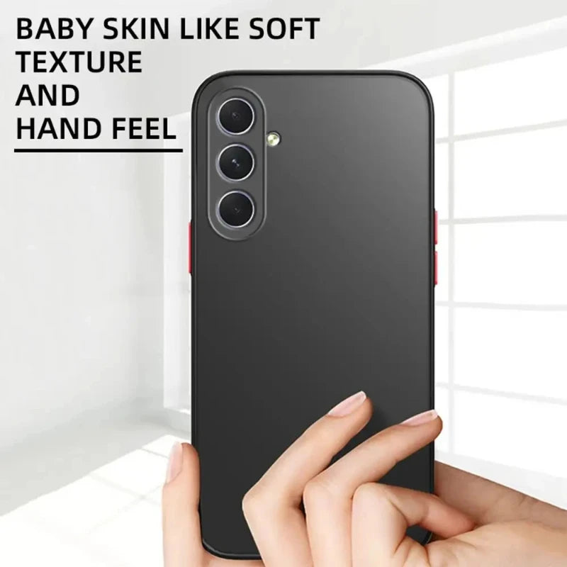 Luxus Matte Stoßfest Telefon Fall Für Samsung Galaxy A56 A52 A23 A14 A13 4G 5G A16 A25 A15 A55 A72 A33 A53 A73 A34 A54 Abdeckung
