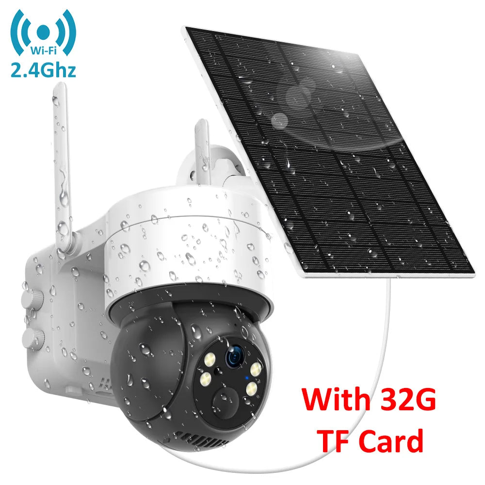 Tuya SmartLife WiFi/4G Sim Karte 3MP WiFi Batterie Solar Motion Tracking Menschliches Erkennen Farbe Nachtsicht Outdoor PTZ CCTV Kamera