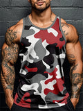 3D Druck Camouflage Grafik männer Ärmelloses T-Shirt Sommer Neue Sport Fitness Weste Outdoor Casual Mann Gym Kleidung Schnell Trocknend