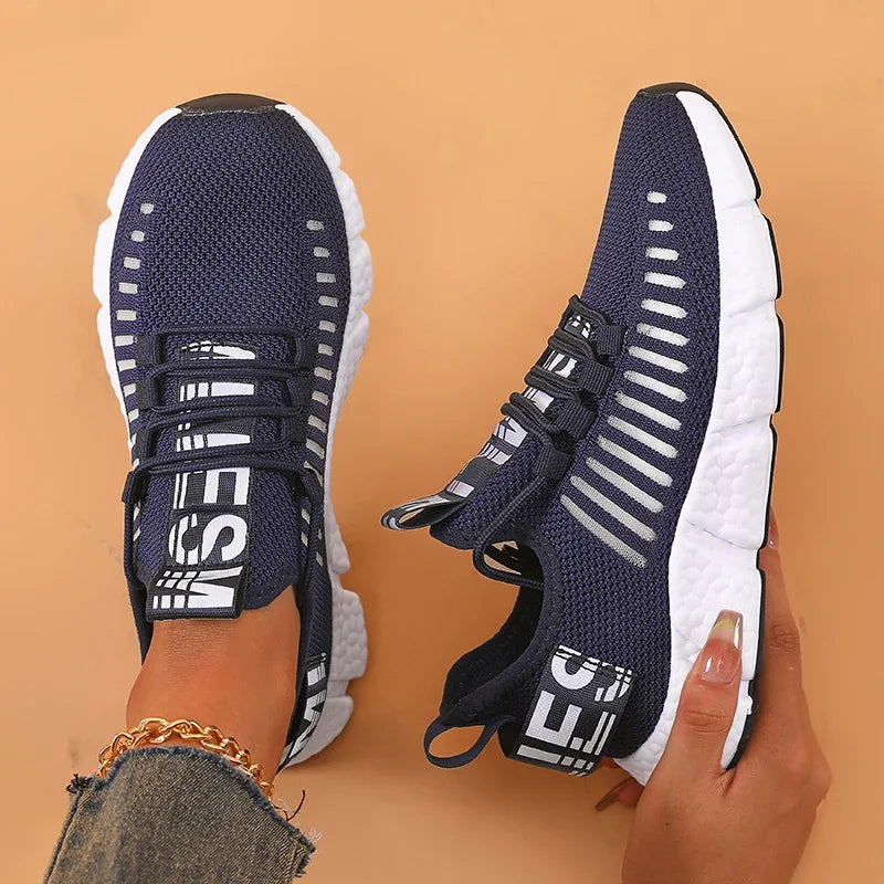 Damen-Wanderschuhe, bequeme Korrektur, atmungsaktives Mesh, modisches Design, geeignete Langstrecken-Walking-Trainingsschuhe