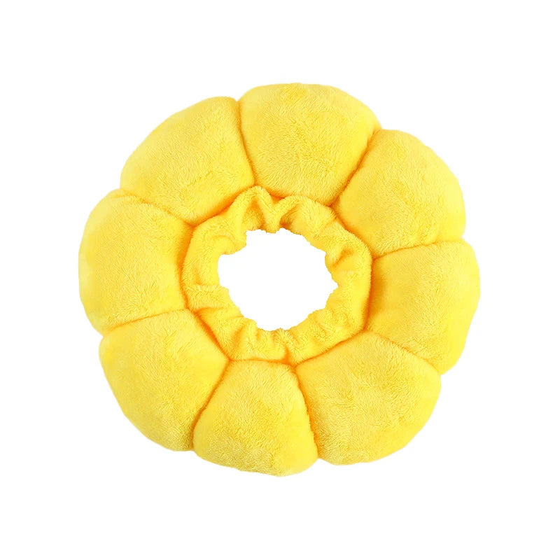 Sonnenblumen-Haustier halsband verstellbare Anti-Biss-Chirurgie Anti-Leck-Wundheilung Katzen schutz halsbänder weiches Plüsch-Elizabethan-Halsband
