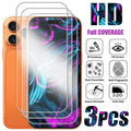 3er-Pack Panzerglas für iPhone 14 13 12 11 15 16 17 Pro Max Mini Displayschutzfolien für iPhone Air XR XS MAX 15 Plus 16e Glas