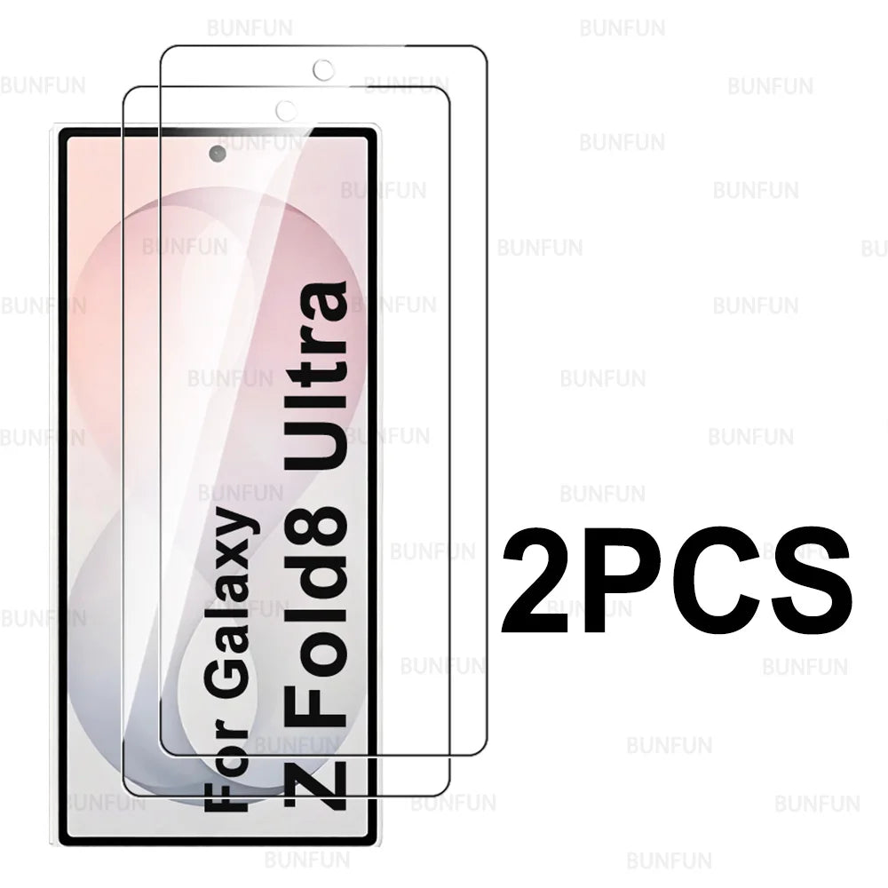 4in1 für Samsung Galaxy Z Fold8 Fold 8 Ultra 5G Displayschutzfolie Außenfolie für SamsungZFold8 ZFold8Ultra Kamera gehärtetes Glas
