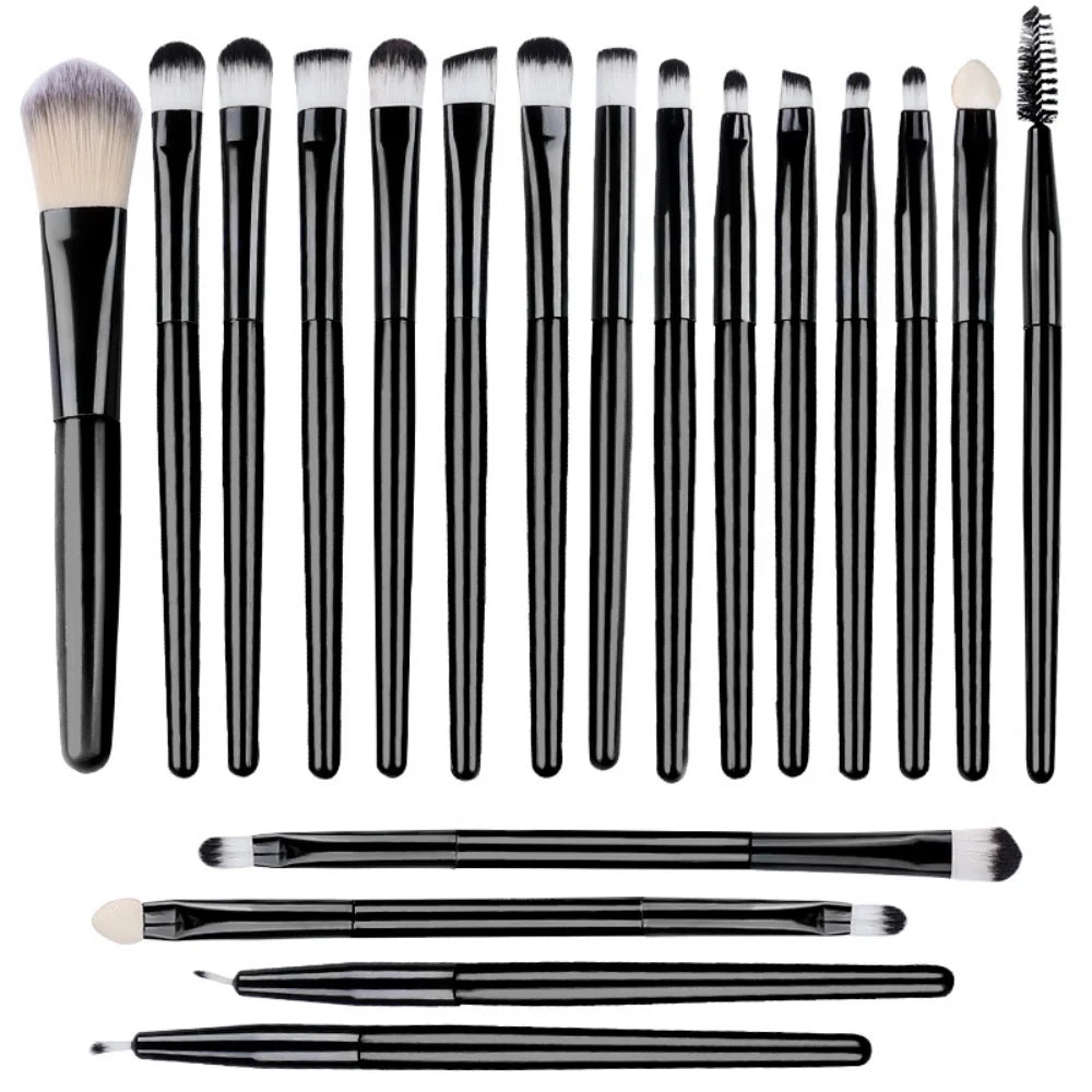 20-teiliges Weiches Make-up Pinsel Set Augendetail-Pinsel Lidschatten Unterlid Wischpinsel Eyeliner Pinsel Perfekte Werkzeuge für Augen-Make-up