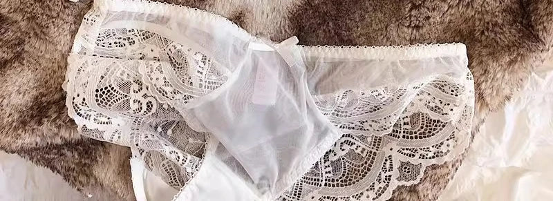 MOYISU Sexy Spitzen-Bralette-Set, kleine Brüste, französisches Design, abnehmbare Träger mit dünnen Push-Up-Pads, weiche Bügel-BH-Abdeckung, Oberteil AB