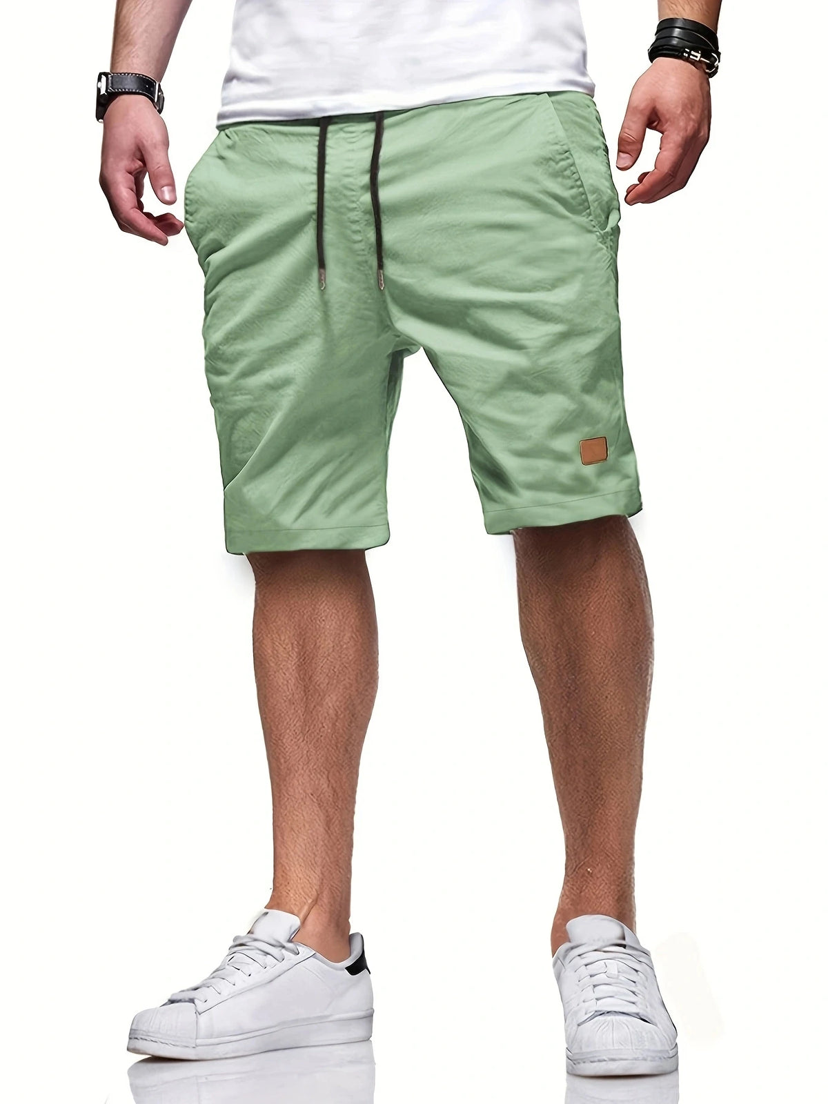 Neue Herren-Freizeitshorts, Bermuda-Shorts, Fitness-Jogging-Shorts, Vintage-Cargoshorts mit elastischem Bund