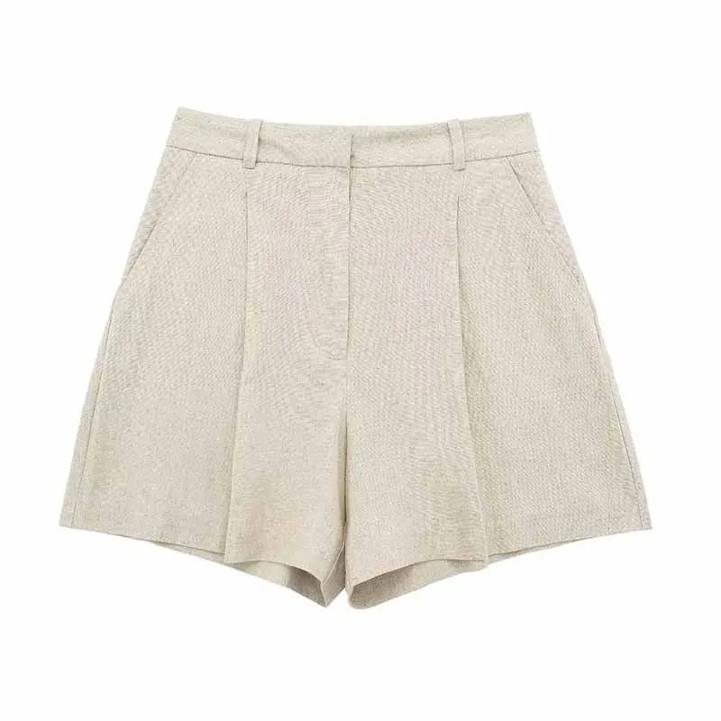 Frauen Vintage-Mode Shorts Set Casual Solide Weiß Ärmellose Weste + Taschen Hosen Weibliche Zwei Stücke Set Straße Roupa De mujer