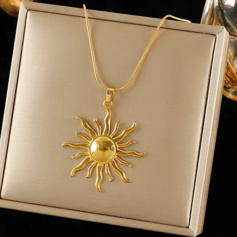 EILIECK Damen-Halskette mit Herz-Anhänger, Y-förmig, 18 Karat vergoldete Edelstahl-Halskette, täglich wasserfester Schmuck
