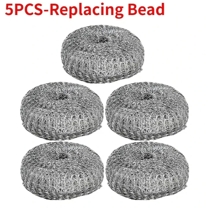 1-10PCS Edelstahl Topf Pinsel mit Griff Heavy Duty Geschirrspülen Draht Ball Metall Wäscher für Home Küche reinigung Werkzeug