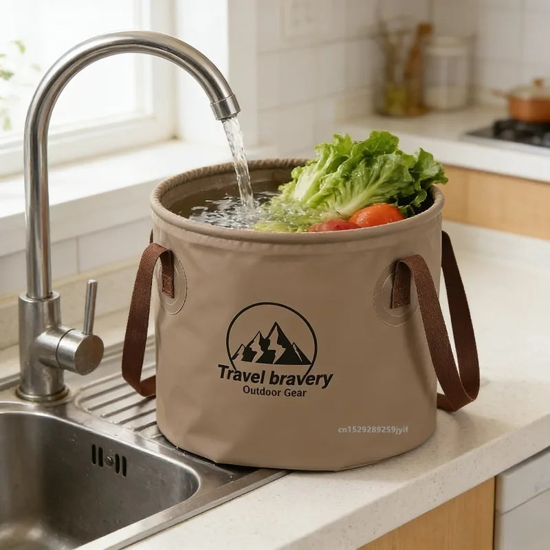 5L/10L/20L Multifunktionale Klapp Eimer Tragbare Reise Faltbare Becken Camping Wandern Angeln Lagerung Eimer Bad Lieferungen