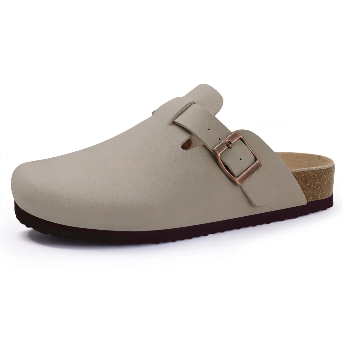 Shevalues Herren-Wildleder-Clogs, weiche Leder-Pantoletten, Herren, neue Sommer-Männer-Kork-Sandalen, bequeme Slip-On-Unisex-Clogs mit Fußgewölbeunterstützung