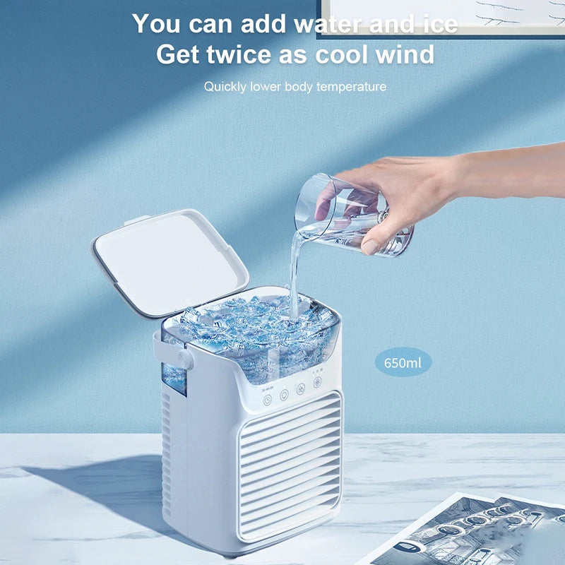 Klimaanlagen Desktop-Klimaanlagen Lüfter tragbare kleine Mini-Sprüh wasser Wechselstrom mit Timer kleine Raum klimaanlagen für Raum
