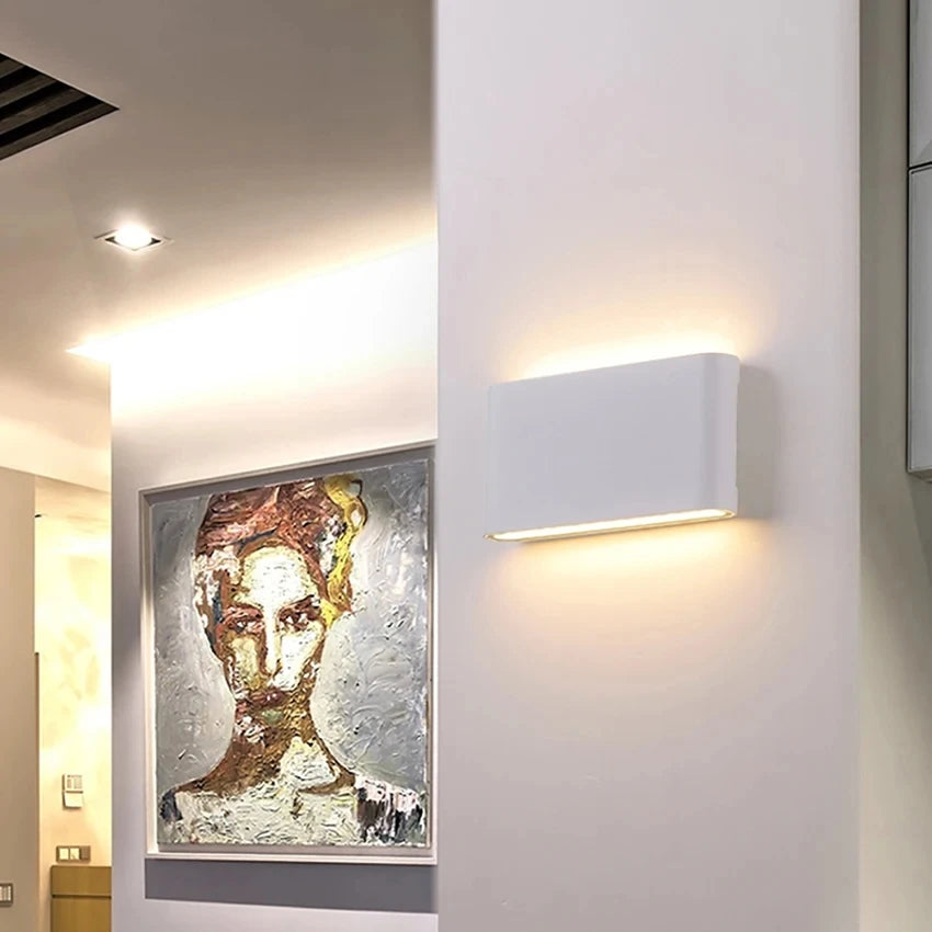 Moderne wasserdichte 12W LED-Wandleuchte für den Außenbereich, IP65, Aluminium, nach oben und unten, Wandleuchte, Garten, Veranda, Wandleuchte, Dekoration, Licht 110V, 220V