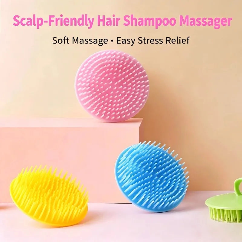 Massage-Kamm Haarbürste Kopfhaut-Massagebürste Kopfmassagegerät Haarkamm Massagebürste Haarbürste Haarwaschhilfe