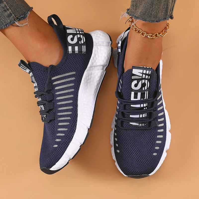 Damen-Wanderschuhe, bequeme Korrektur, atmungsaktives Mesh, modisches Design, geeignete Langstrecken-Walking-Trainingsschuhe