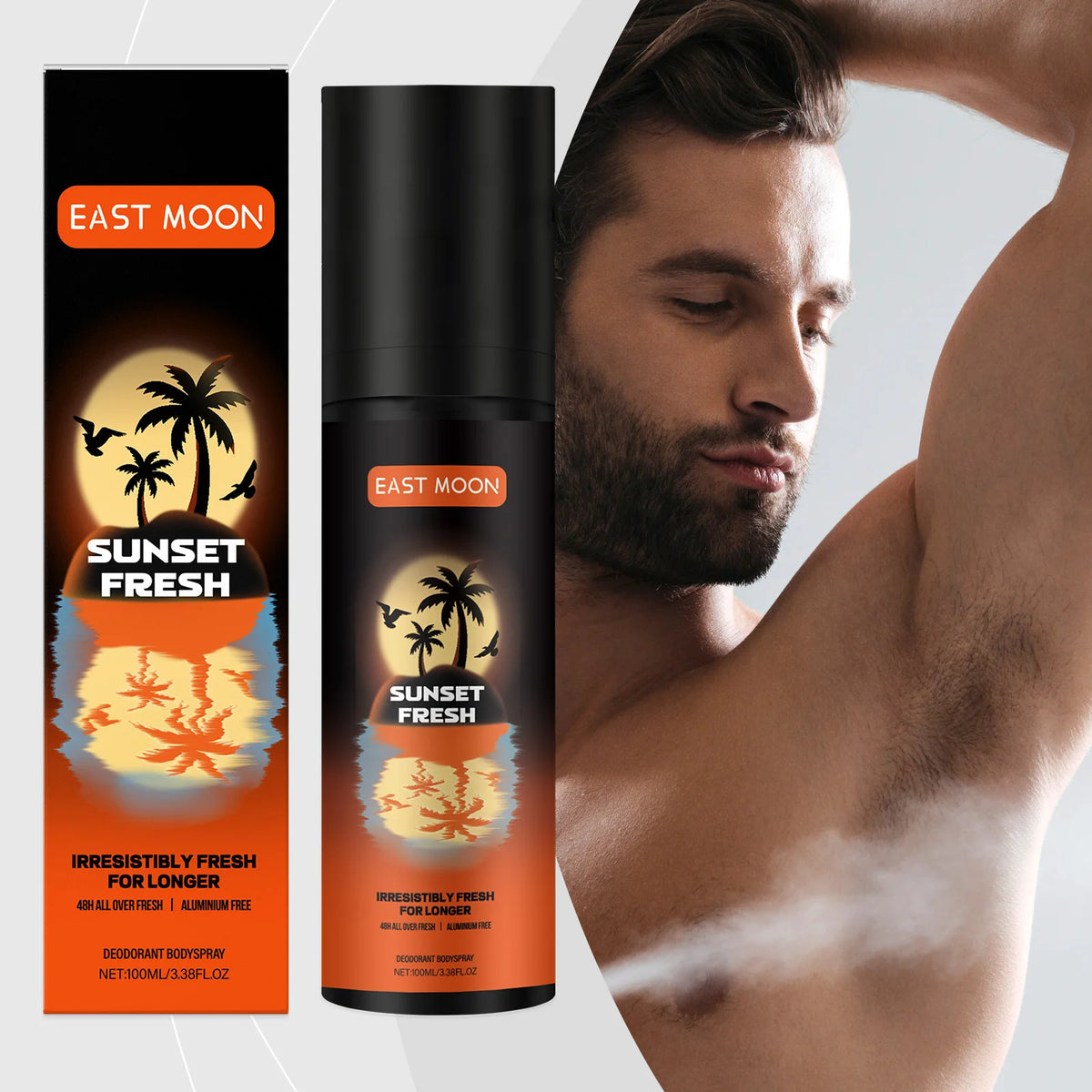Fruchtiges Deodorant-Spray Schweiß-Eliminator Entfernt Achselgeruch Hält den ganzen Tag erfrischt Langanhaltender Zitrusduft Körper-Deodorant