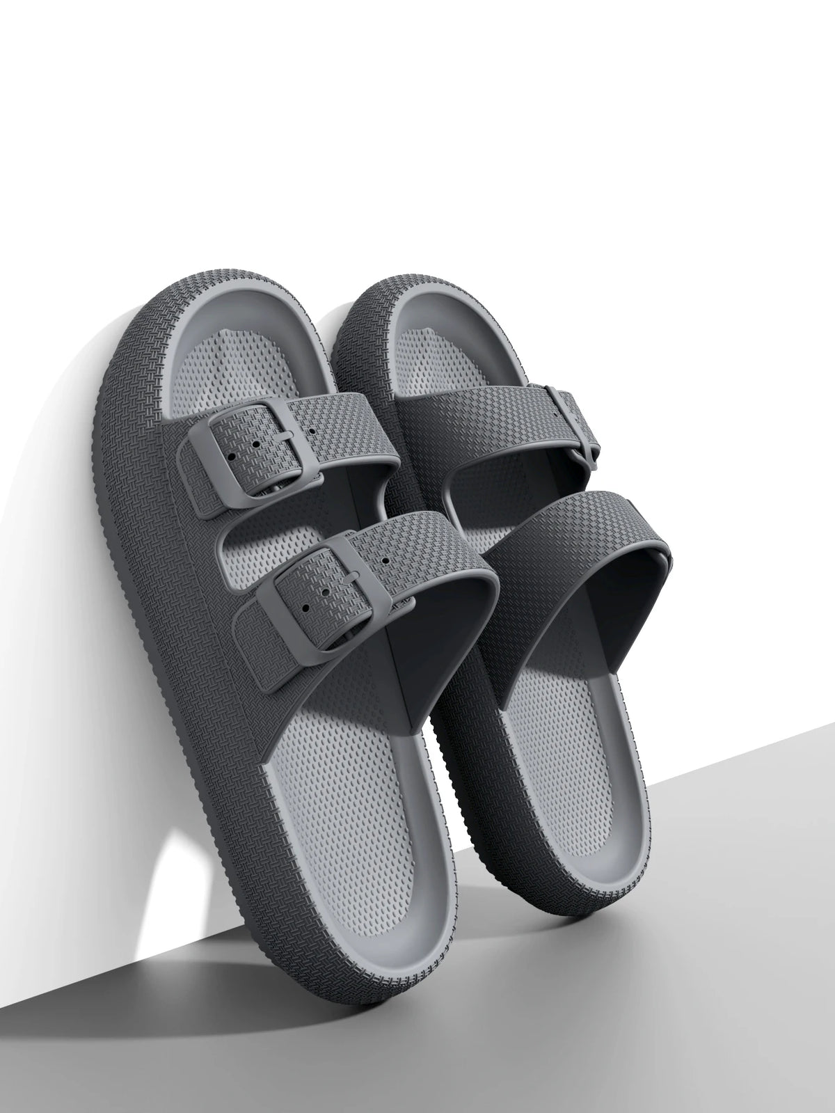 2025 Neue Herren-Outdoor-Mode-Sandalen mit dicker Sohle – Rutschfeste Dusch- und Badeschlappen, leichte, bequeme Hausschuhe