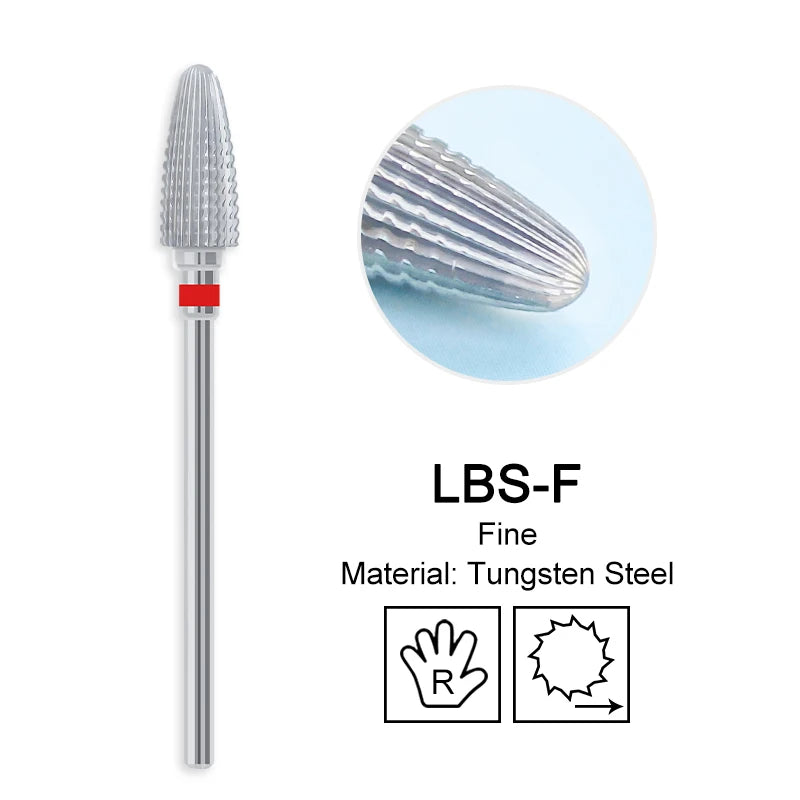 Nagel Bohrer Bits Hartmetall Große Kegel Elektrische Fräser Gel Polish Remover Schleifen Werkzeuge DIY Zubehör Liefert